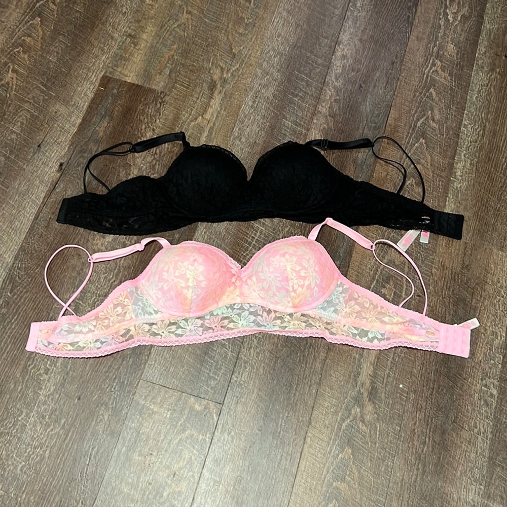 NWOT VS push up bralettes